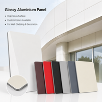 Panneaux composites en aluminium Alucobond brillant 3 mm 4 mm 5 mm PVDF ACP ACM pour revêtement mural intérieur et extérieur