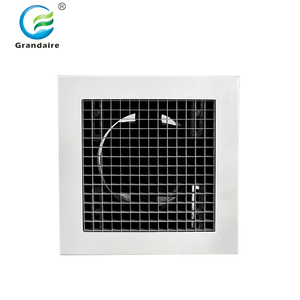 Hvac Aluminium and Steel <strong>Egg</strong> <strong>Crate</strong> Return <strong>Air</strong> Grilles With Neck Adapor for <strong>Ventilation</strong> - Product Image 1
