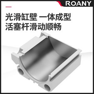 Cilindro Roany Sda20 de 5, 10, 15, 20, 25, 30, 35, 40, 45, 50 Tiempos, Acero Inoxidable, Acción Simple, Rosca Interna M5 - Product Image 5