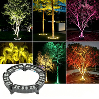 Lampe LED RGBW 48W étanche IP65 pour arbre, prix usine, éclairage paysager extérieur pour décoration de jardin