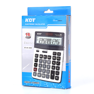 Calculadora de Uso General de Panel Metálico de 16 Dígitos con Doble Alimentación y Pantalla LCD Grande, Ideal para Verificar y Corregir Operaciones Financieras, a un <span class=keywords><strong>Precio</strong></span> Favorable - Product Image 2