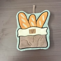 Neue Kaffee-Serie Handtuch zum Aufhängen Niedliches Dickes Saugfähiges Handtuch zum Aufhängen Cartoon-Taschentuch