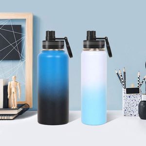 Vasos Térmicos para Gimnasio al por Mayor, 1000 ml, Boca Ancha, Doble Pared, Acero Inoxidable, Botella de Agua Deportiva con Logotipo Personalizado - Product Image 5