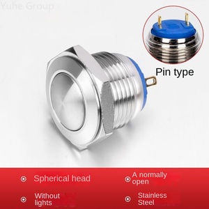 สวิตช์ปุ่มกดแบบกันน้ำโลหะหัวสูง 16 มม. IP65 ชุบนิกเกิล ขั้วต่อแบบสกรูทองเหลือง - Product Image 6