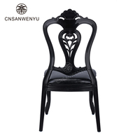 Chaises de banquet de palais de princesse en plastique PP pour la vente en gros, chaises de salle à manger d'hôtel pour les mariages, les restaurants, les fêtes de jardin, les événements