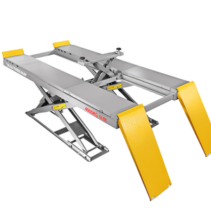 Pengangkat gunting kendaraan ultra-tipis 4000kg pengangkat gunting mobil hidrolik dengan Penyelaras roda - Product Image 1