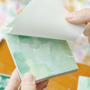 100 Blocs de Notas de Acuarela con Degradado de Colores, de Alta Calidad, No Adhesivos, para Libretas de Notas, Material de Papelería - Product Image 4