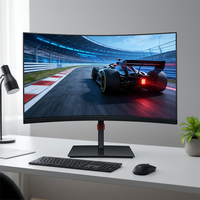 Moniteur d'ordinateur à écran incurvé de haute qualité, résolution 2560*1440, 27 pouces, 180 Hz, 2K HD, moniteur de jeu de bureau