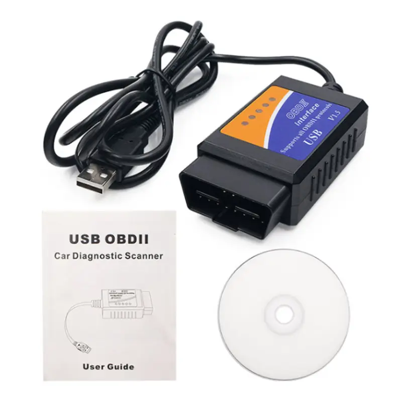 OBD Interface Diagnostic Tool With USB Interface PIC18F25K80 ELM 327 OBD2 Scanner Automotive for PC V1.5