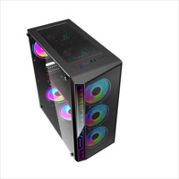 Boîtier d'ordinateur ATX en verre trempé haut de gamme AntarcChill pour PC de bureau, boîtier de jeu PC OEM, tours d'ordinateur RGB