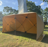 Tente pare-vent automatique Hubble arabe pour pique-nique et barbecue en extérieur, abri stable avec moustiquaire pour le camping et les campings-casernes