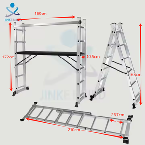 सुपरमार्केट मॉडल परिवर्तनकारी पेंटिंग छत मरम्मत एल्यूमीनियम काम मंच सीढ़ी मचान - Product Image 1
