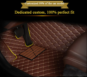 Alfombrilla de doble capa para el suelo del coche, accesorio antideslizante e impermeable, disponible en varios colores, 7D, gran oferta, <span class=keywords><strong>2022</strong></span> - Product Image 3