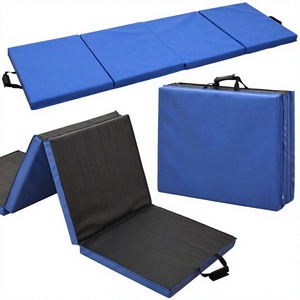 Colchoneta de Gimnasia Plegable de Tres Pliegues, Colchoneta de Entrenamiento de PVC Plegable y Portátil con Asas de Transporte para Gimnasio, Yoga, MMA - Product Image 4