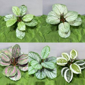 Feuilles de Taro Artificielles Meng Jie 30cm-100cm en PVC avec Base Gaufrée pour Décoration Intérieure et Arrangements Floraux - Product Image 3