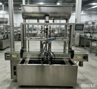 Machine de remplissage de liquides à double tête à piston entièrement automatique de qualité alimentaire, de qualité industrielle, service OEM ODM personnalisé