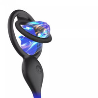 Anneau vibrant pour pénis, œuf vibrant, plug anal, masseur de prostate, masturbateur masculin, jouet sexuel pour couple adulte, BlueRabbit.