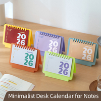 Mini Calendrier 2026 : Bloc-notes Décoratif Créatif et Minimaliste pour Bureaux