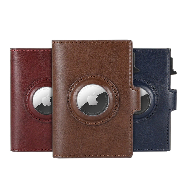 Smart PU Leather Aluminum Alloy Fashion Wallet Men RFID Blocking Protects Customizable Design Big Capacity Business/Gift Card
