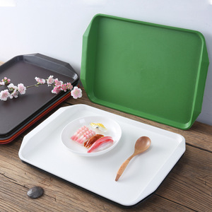 Suministro directo de fábrica de bandejas/platos rectangulares para comida rápida para hoteles, comedores, escuelas, restaurantes y tiendas de snacks. - Product Image 2