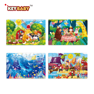 Cartone animato personalizzato <span class=keywords><strong>Montessori</strong></span> carino che gioca giochi puzzle 50 pezzi Set di KidsToys per bambini - Product Image 4