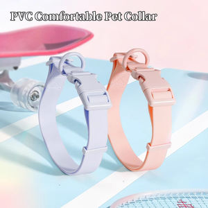 Accesorios modernos personalizados para mascotas, nuevo <span class=keywords><strong>Collar</strong></span> ajustable de cuero para perros, <span class=keywords><strong>Collar</strong></span> impermeable de <span class=keywords><strong>PVC</strong></span> resistente al olor para mascotas - Product Image 5