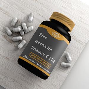 Venta Caliente OEM - Personalizable - Quercetina de Zinc 500mg con Vitamina C y Vitamina D3, Apoyo Inmunológico, Alta Potencia - Product Image 3
