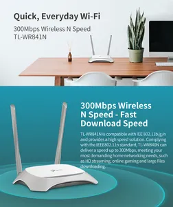 Router Wifi TL-WR841N 300Mbps Nirkabel dan Kecepatan TP Link Wifi Versi Bahasa Inggris Mudah Dipasang dan Digunakan