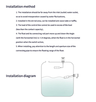 Haute qualité flotteur jauge de niveau de liquide capteur transmetteur flotteur de niveau d'eau automatique 4 ~ 20ma Ss interrupteur de niveau à flotteur électrique mètre