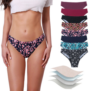 Culotte menstruelle 4 couches anti-odeur, ultra-absorbante, respirante, en coton et <span class=keywords><strong>charbon</strong></span>, taille mi-haute, pour flux abondant, anti-fuite - Product Image 3