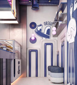 Mostrador de Alta Calidad para Cafetería, Diseño Interior para Bar de Jugos, Vitrina para Bar de Té de Burbujas, Mueble Comercial para Bar - Product Image 2