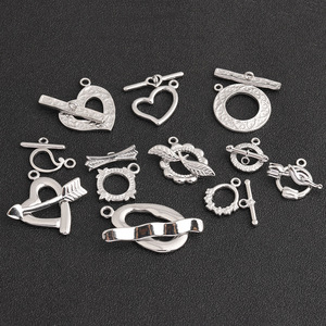 Hebilla de Joyería en Forma de Corazón de Acero Inoxidable, Chapada en Oro de 18k, para Fabricación de Pulseras, Componentes DIY, Diseño Floral en Relieve - Product Image 4