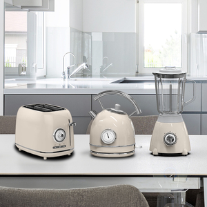 Ensemble Électroménager Rétro avec <span class=keywords><strong>Bouilloire</strong></span> Électrique, <span class=keywords><strong>Grille</strong></span>-<span class=keywords><strong>pain</strong></span> en Acier Inoxydable <span class=keywords><strong>et</strong></span> Blender - Product Image 2