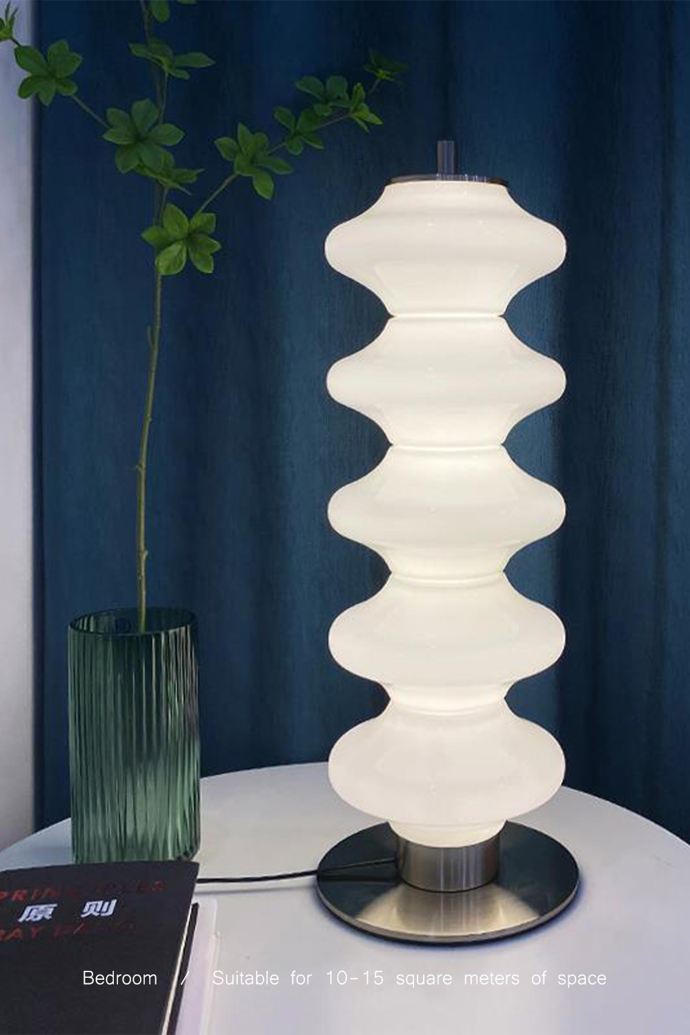 New Design Sand Milk White Nickel Jade Glass LED Decorative Floor Lights Living Room Hotel Designer Floor Lamp With Foot Switch