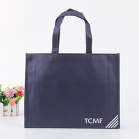 Sac fourre-tout en tissu non tissé à large poignée, confortable à transporter, réutilisable, écologique, avec coutures renforcées