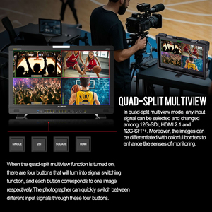 Nuovo Monitor Video Broadcast Lilliput 23.8\" in Alluminio HDR 1200 Nits 8K 12G-SDI HDMI2.1 12G-SFP Quad View 3D LUT UQ23 <span class=keywords><strong>Studio</strong></span> - Product Image 6