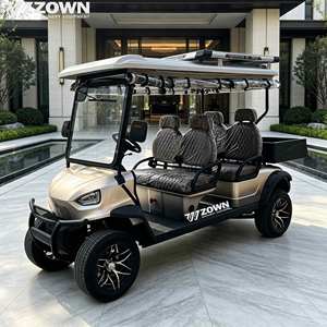 Voiturette de golf électrique 4 places, batterie lithium 48V, homologuée pour la route, pour hôtel-resort - Product Image 1