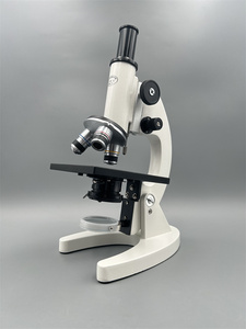 <span class=keywords><strong>Microscope</strong></span> biologique monoculaire éducatif de base amélioré PEXMART SE21928 Oculaire Huygens 4X-40X Objectifs Double couche - Product Image 3