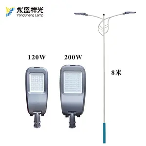 YONG SHENG Galvanized Steel Traffic Lamp Poles With Flexible Arm Pole For Crossing Road 4M 5M 6M 7M 8M 9M 10M 11M 12M