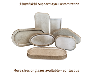 <span class=keywords><strong>Plateau</strong></span> en pierre <span class=keywords><strong>de</strong></span> <span class=keywords><strong>lave</strong></span> naturelle style Ins - Assiette à dessert/Dim Sum, Vaisselle en pierre haut <span class=keywords><strong>de</strong></span> gamme pour usage commercial et domestique - Product Image 4