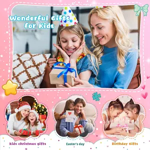 Braccialetti Fatti a Mano in Metallo con Perline Stile Cartoon Popolare Europeo-Americano, Gioielli Stile Ins per Ragazze 7-12 Anni, Regali per Bambini - Product Image 4