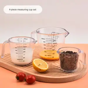 Plastic Measuring Cup Transparent Measuring Cup With Handle Kitchen Cup With Scale Measuring