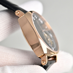 Popular Best Selling Classic Tourbillon <b>Skeleton</b> Design Stainless Steel Case Black Genuine Leather Strap Men's Sports <b>Watch</b> - Product Image 2