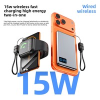 Chargeur sans fil magnétique, batterie externe, câble à connexion rapide, charge sans fil, 5000 mAh, 10000 mAh pour téléphone portable
