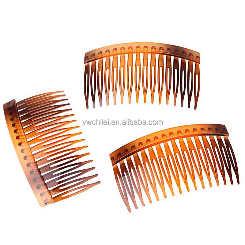 Женский зажим для волос, 16 Зубцов, пластиковые гребни для свадебной вуали