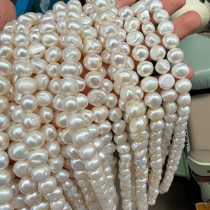 <span class=keywords><strong>Perle</strong></span> Barocche Grandi Senza Nucleo da 10-12mm con Forme Naturali Irregolari, Lunghezza Circa 38cm, Circa 32 Pezzi - Product Image 6