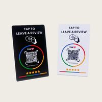 Cartes d'accès RFID pour les médias sociaux, personnalisées, de haute qualité, programmables, en PVC, avec code QR, cartes de retour d'information, cartes de visite NFC RFID personnalisées