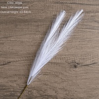 Usine En Gros Décoratif Pampas Herbe Artificielle 2-Fourchette Moelleux Pampas Fleur Faux Plumes Pour La Décoration De La Maison De Mariage