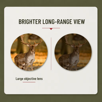 Longue-vue angulaire 16-48x70 BAK4 FMC HD avec zoom, étanche et anti-buée pour le tir sur cible, la chasse et l'observation des oiseaux
