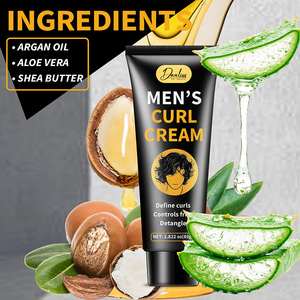La crème de bouclage pour hommes hydrate augmente la brillance et combat les frisottis avec la crème de bouclage au beurre de karité et à l'huile de jojoba - Product Image 2